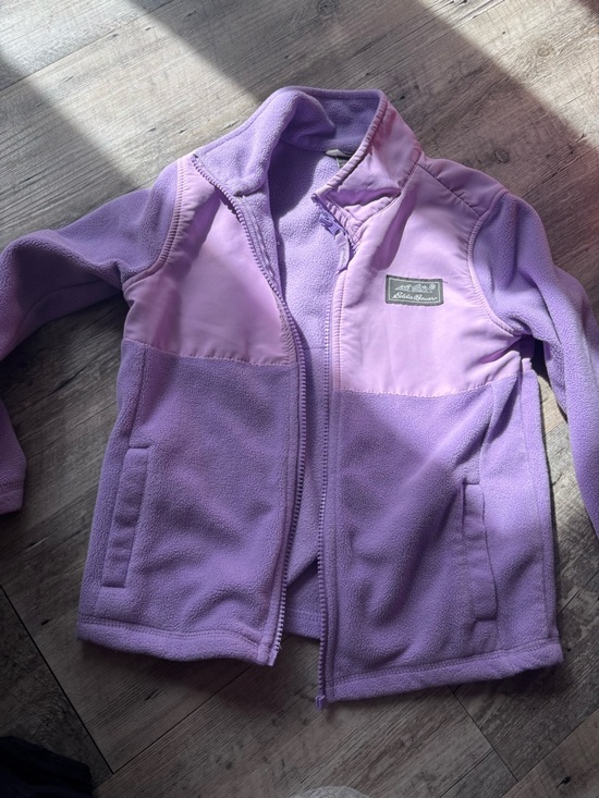 Eddie Bauer Other - Eddie Bauer Kids Two-Tone Lavender Fleece Jacket